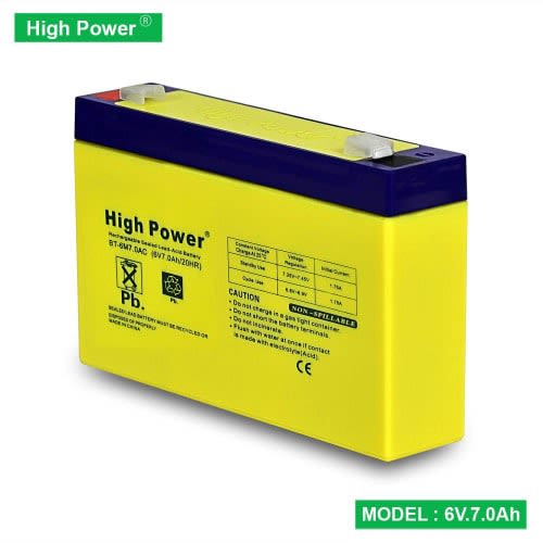 Rechargeable Fan Battery - 6v - 7.0 Ah