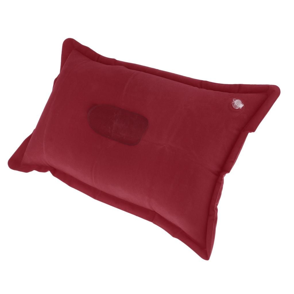Camping Pillows Travel Pillows Inflatable Cushion  Red