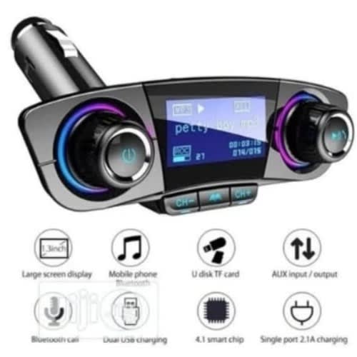 Bluetooth Car Kit Handsfree Fm Transmitter & Mp3 Player - Bt06