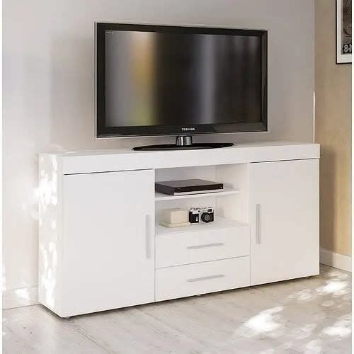 Sadia 2 Sideboard Doors & 2 Drawers Tv Stand- White
