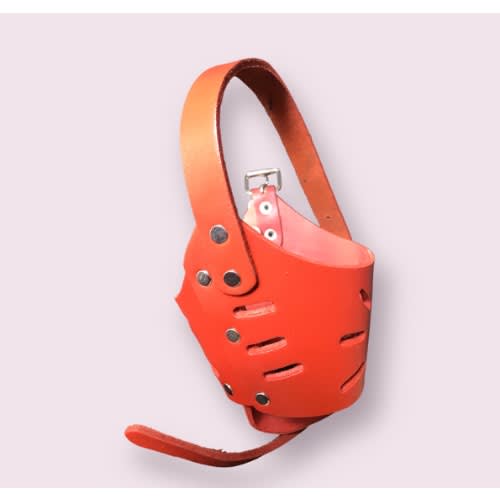 Leather Mouth Guard  - 4&rdquo;x 3"