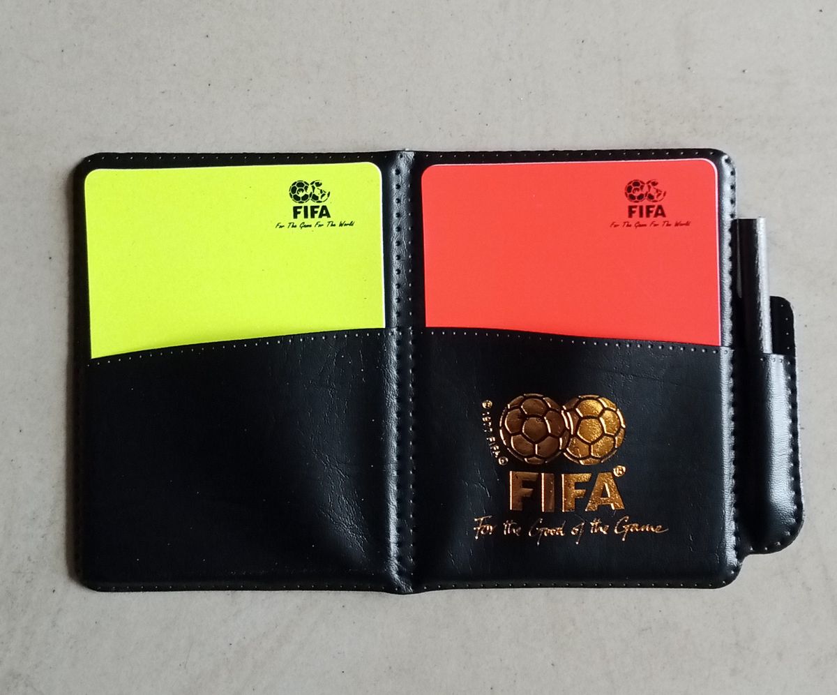 Eleganya FIFA Popular Soccer Football Soccer Refereer Wallet+Red Yellow Card