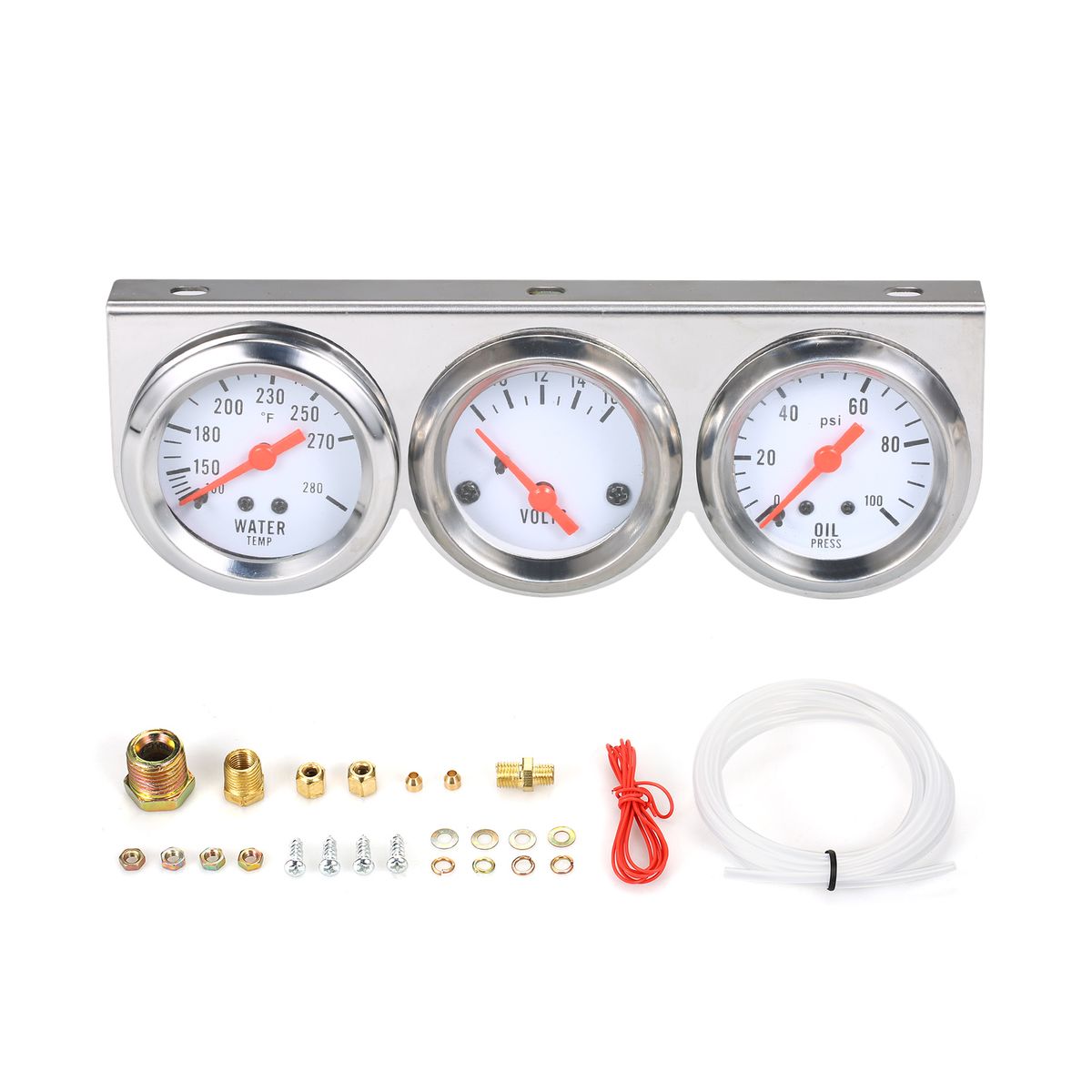3 In 1 Car Meter Oil Pressure Fahrenheit Water Temperature