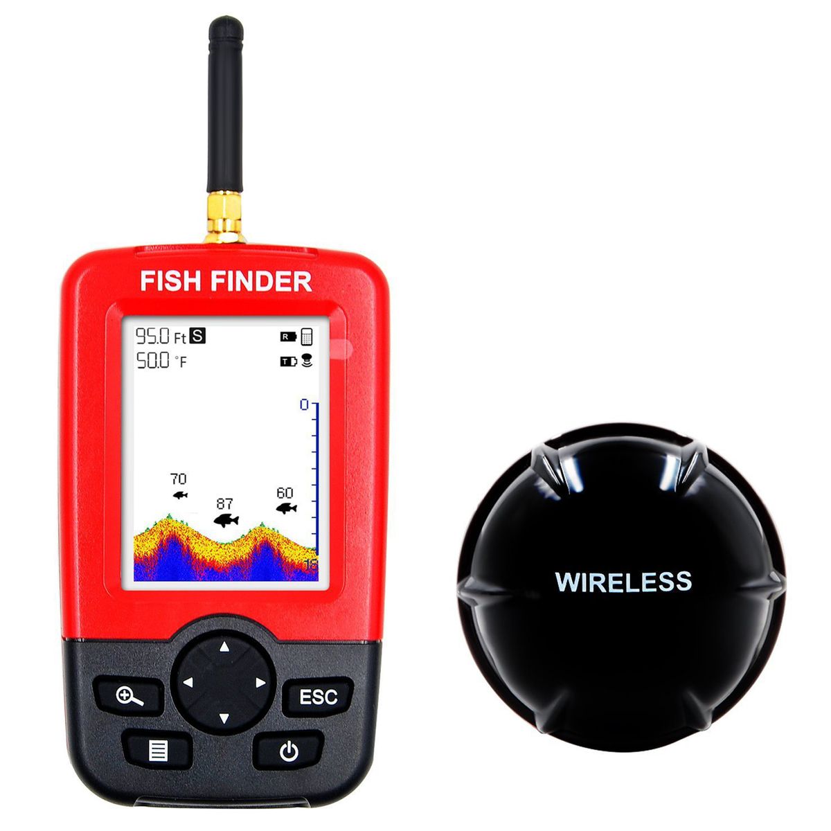 Portable Fishfinder Wireless Fish Finder Sound Transmission