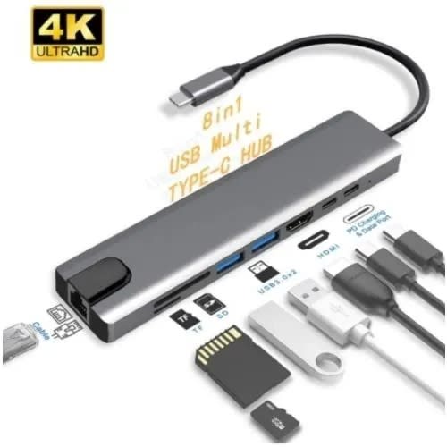 8 In 1 Type C To HDMI Adapter