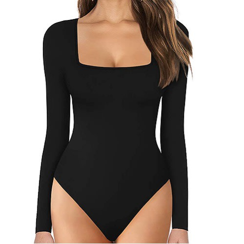 Bodysuit For Women - Black