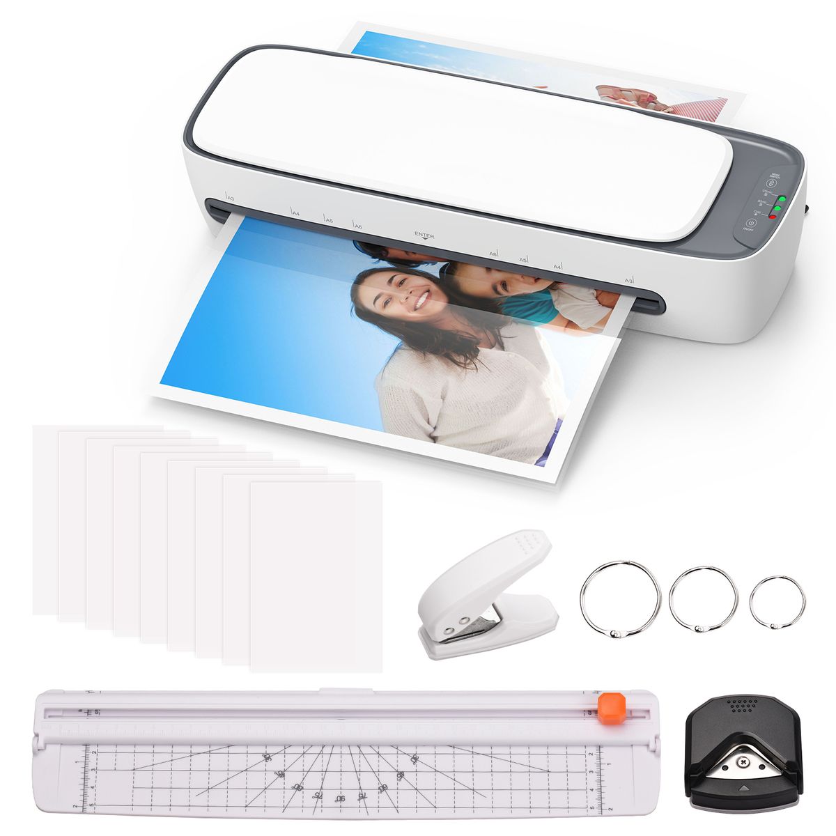 Desktop Laminator Machine Set A3 Multifunctional Hot & Cold