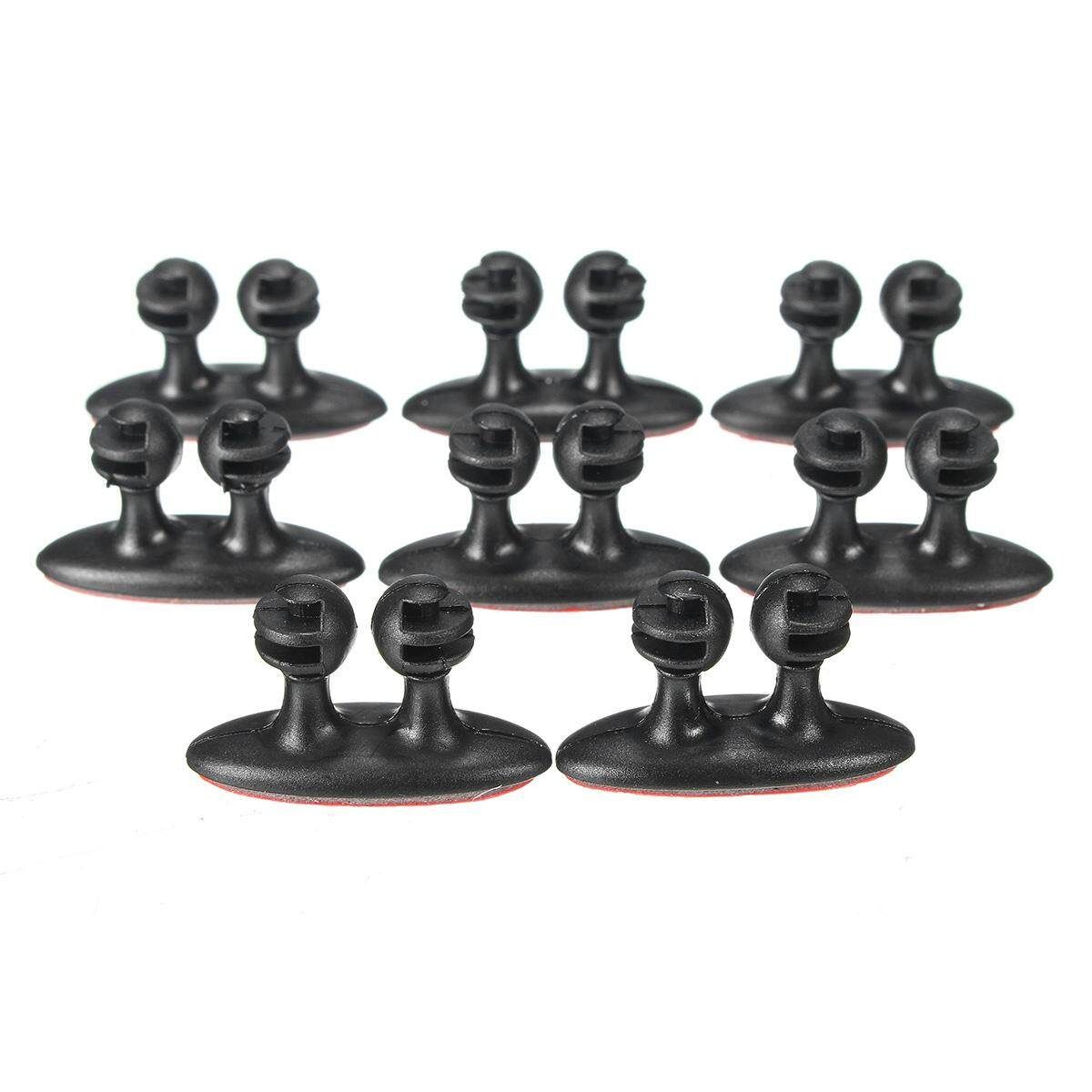 8 Pcs Adhesive Phone USB Charger Line Clasp Wire Cord Drop Cable Clip Holder Car