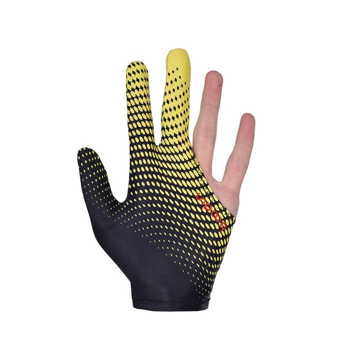 Billiard  Elastic Left/Right Hand 3 Fingers Black Yellow