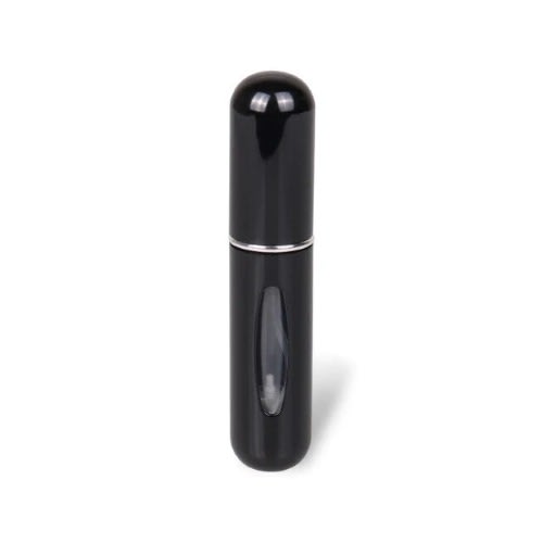 Pocket Size Refillable Perfume Spray Bottle - 10ml - Black