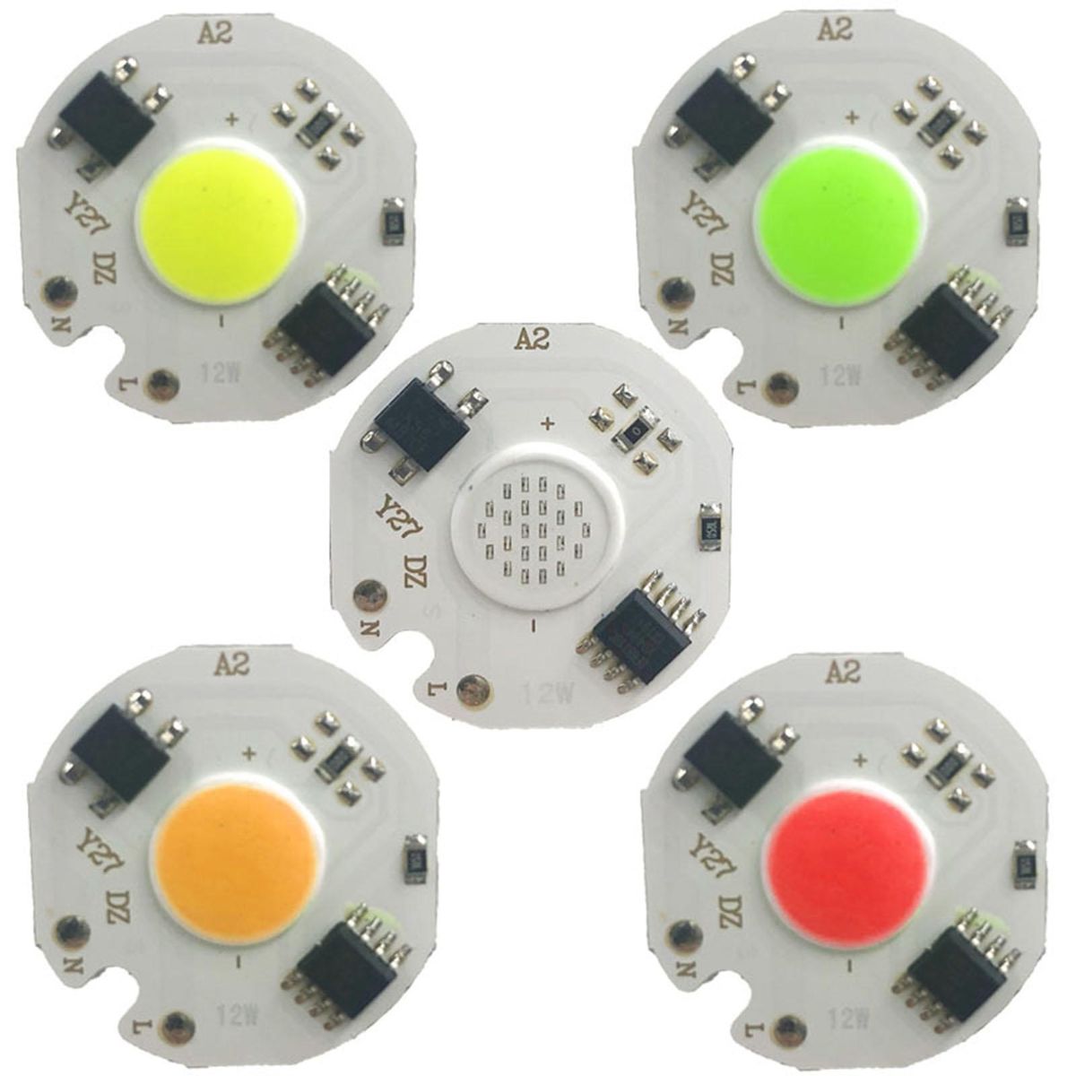 5Pcs Intelligent IC Light-emitting COB Lamp Chip High Brightness Energy Saving for DIY Bulb Lamp Spotlight Downlight Outdoor Floodlight