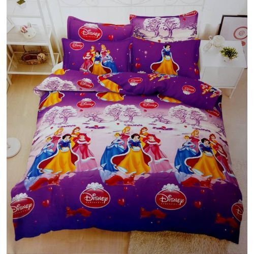 Snowwhite Cartoon Bedsheets 6*6 - 4 Pillow Cases