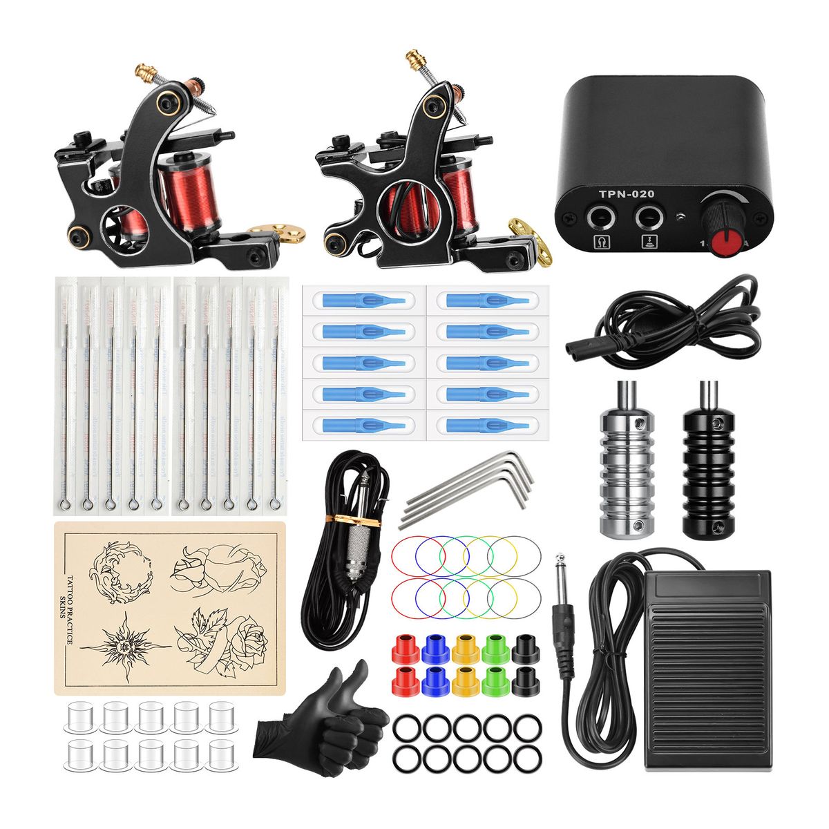 Tattoo Shading Machine Kit 2 Rotary Tattoo Machine Power