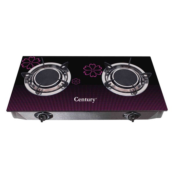 Quality Glass Top Double Burner Gas Stove