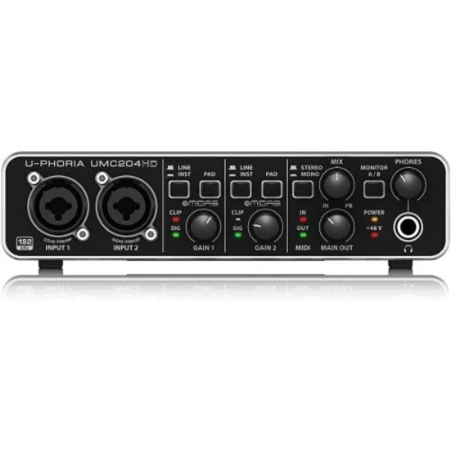 U-phoria Umc204hd Usb Audio Interface SoundCard
