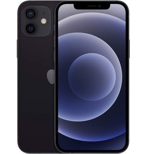 iPhone 12 - 6.1" Display - 64GB ROM - 4GB RAM - Single Sim - 2815mAh - Black - Renewed