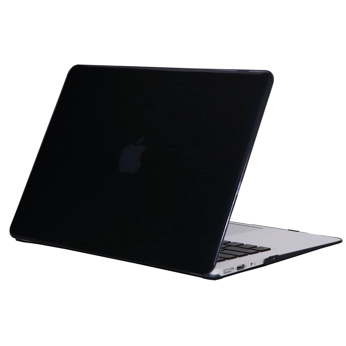 13" Air Case, Crystal Hard Rubberized Cover For Macbook Air 13.3 Inch, Black