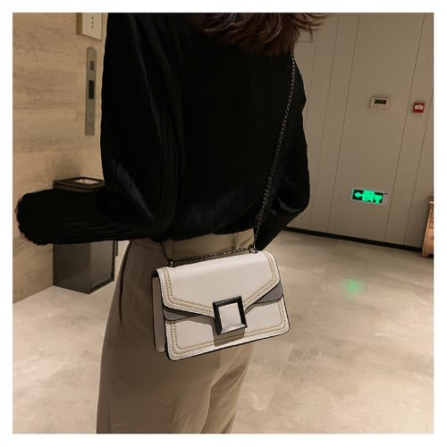 Trendy Unique Handbag-white
