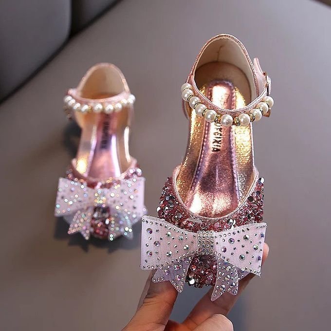 Girl Shimmer Glitter Birthday Party Shoe - Pink