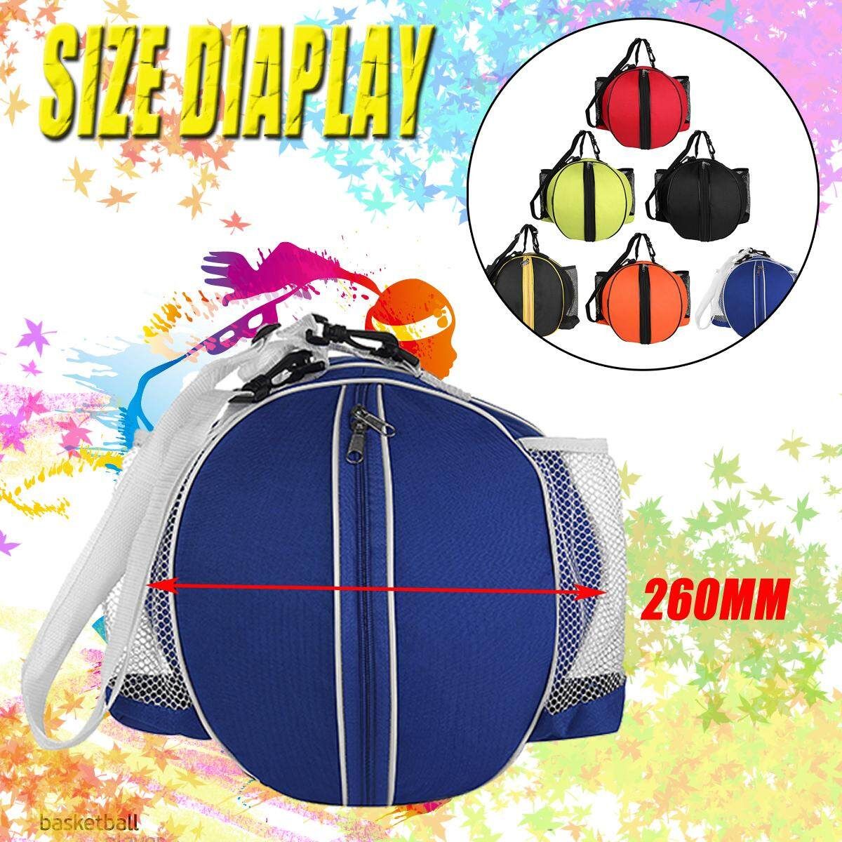 Portable Basketball Backpack Water Bottle Ball Pack Soccer Sports Bags Kids Football Kits Waterproof Volleyball Basketball Bag Blue