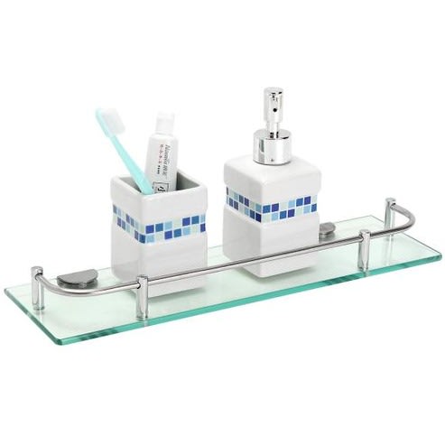 Single Glass Bathroom Shelf