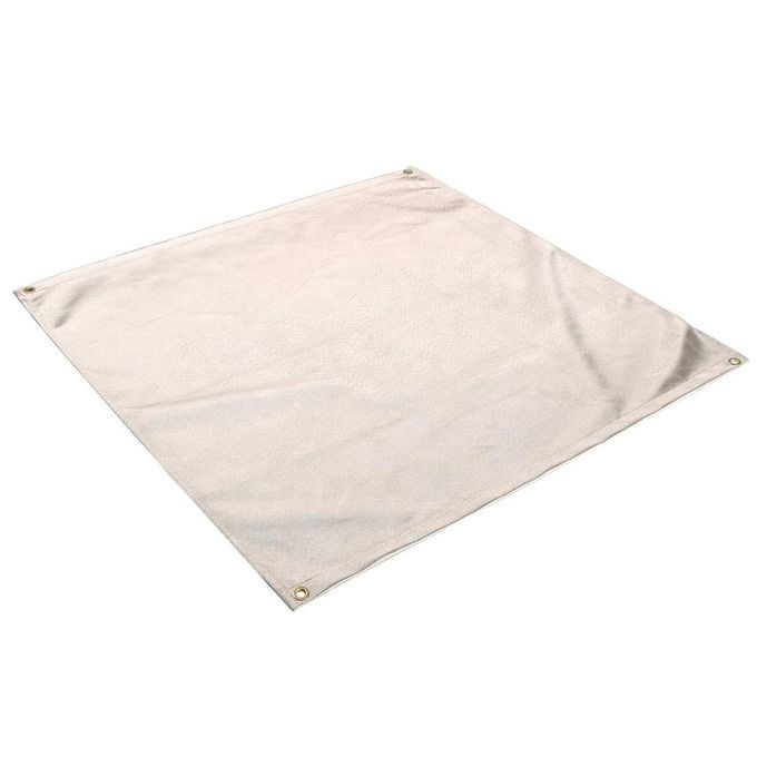 Outdoor  Amping Fire Pit Grill Ground Prote Tion Mat Temperature Resistan E-Beige-60*60cm