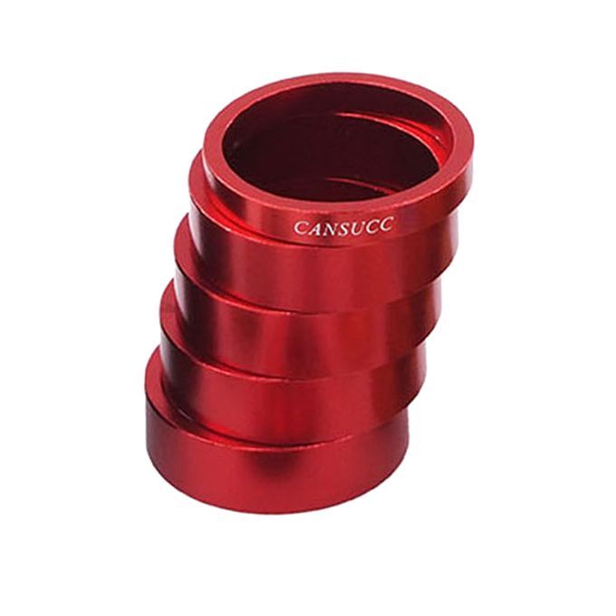 6Pieces Bicycle Headset Spacer Aluminium Alloy MTB Road Bike Red