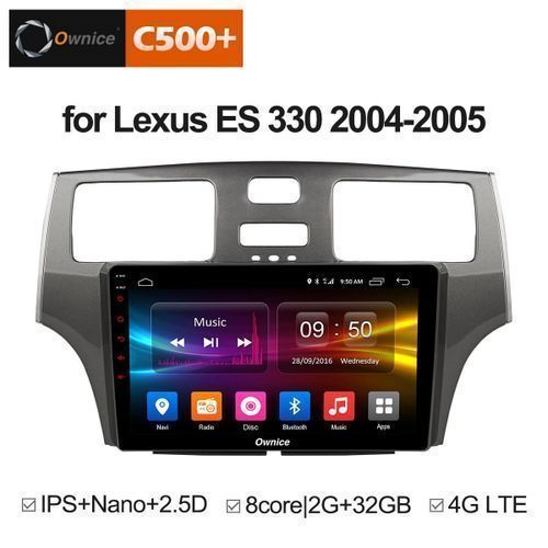Lexus ES 300/330 Car Android Stereo Player With GPS Navigation, Bluetooth,USB Slots + Reverse Camera And Cam Box