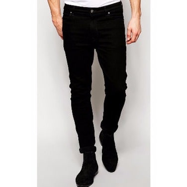 Authentic Pencil Jeans for Men - Black