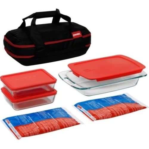 Portable Glass Food Storage Set - 8pc