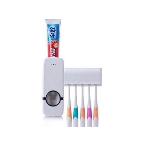 Automatic Toothpaste Dispenser & Brush Holder