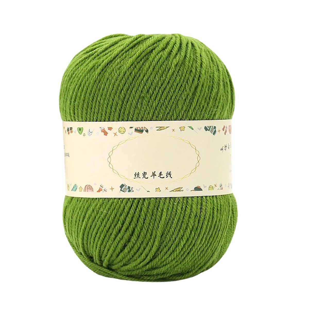 1 Roll Knitting Thread Super Soft Crochet Yarn Green