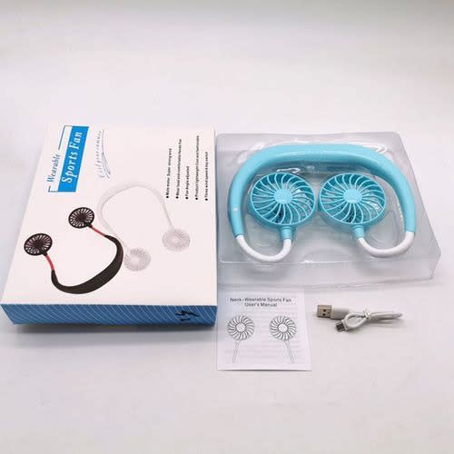 Usb Hands-free Neck Hanging Rechargeable Fan