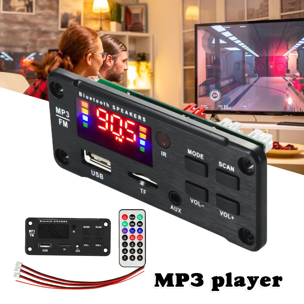 Mp3 Decoder Board Large Color Screen Power Amplifier With Call Record FM