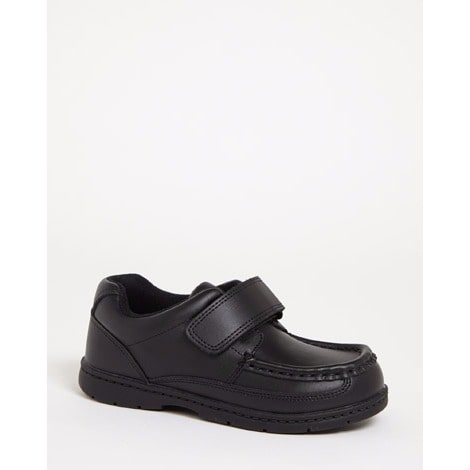Boy's Leather Strap Shoe - Black