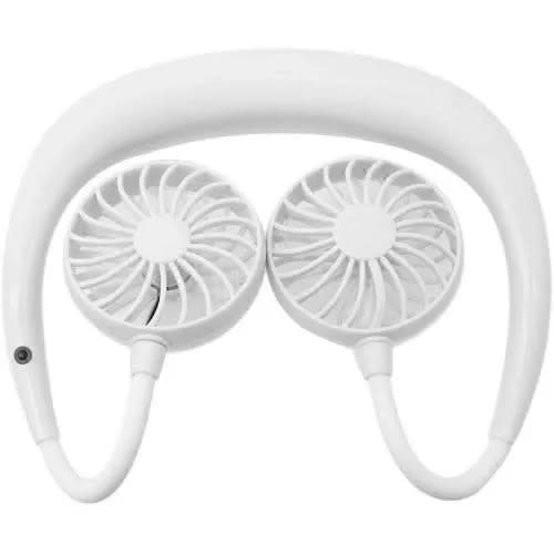 Smart Rechargeable Neck Fan-white