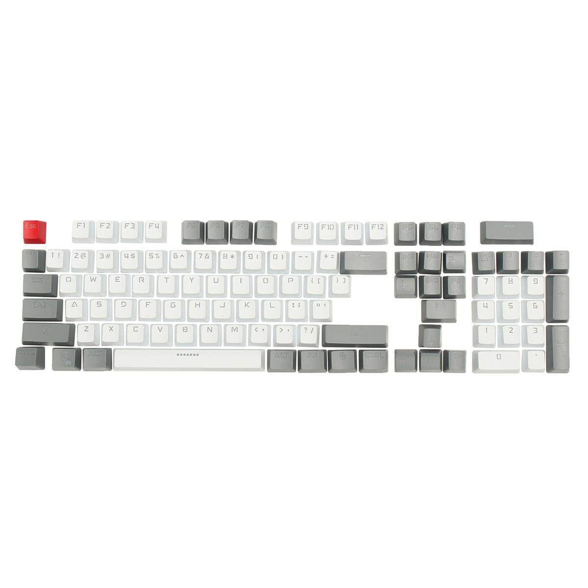 104 Translucent PBT Backlit Key Caps Small Font Keycaps For Mechanical Keyboard 104 Small Font