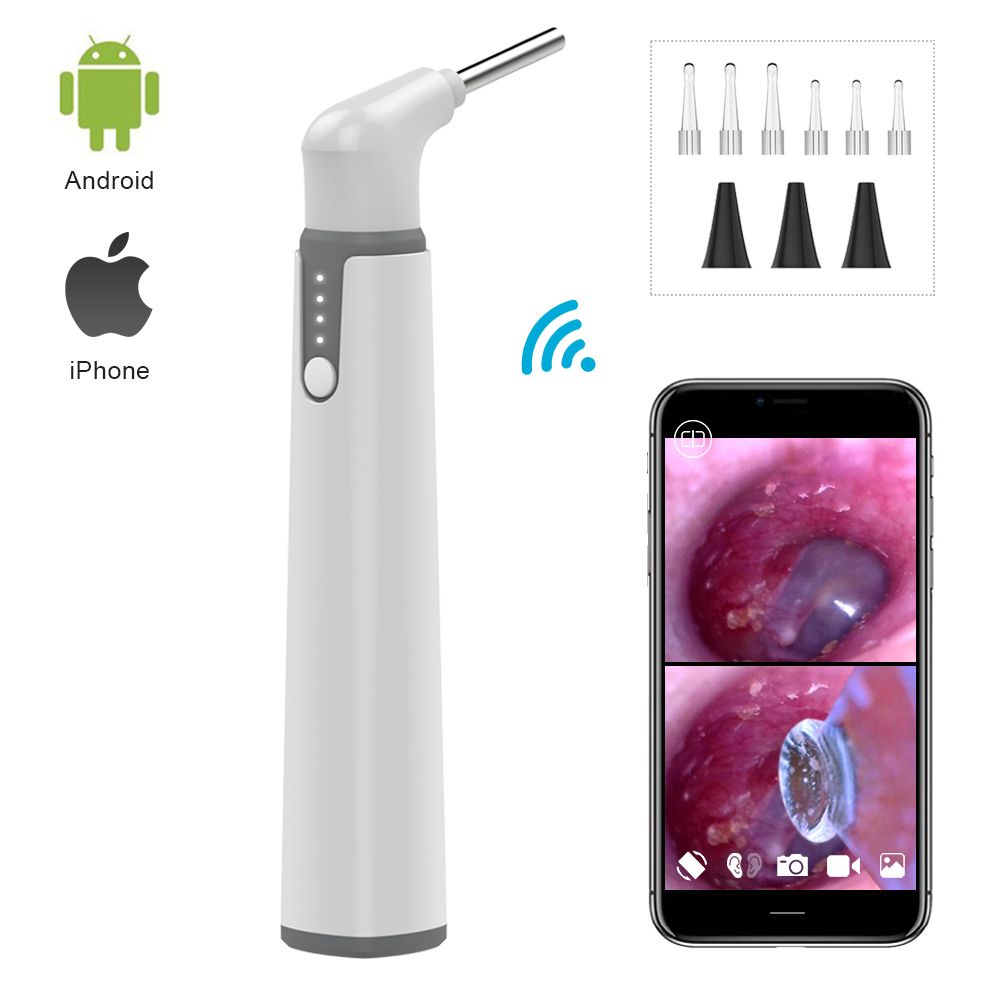 Wifi 3.9mm Endoscope  Medical Otoscope Plug Tube Expander Endoscope 1080P Video Otoscope Plug Tube Expander Inspect Camera-