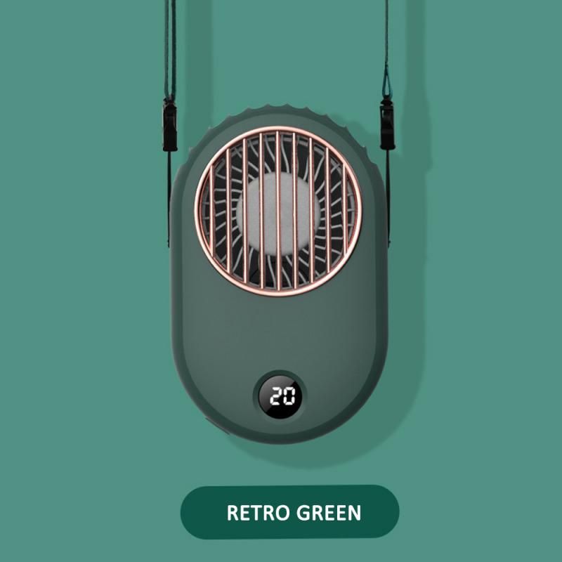 Retro Handheld Hanging Neck 1800mAh Design Small Lazy Fan / Fan 2500mAh Sport Fan Portable Fan Small Fan Charging USB