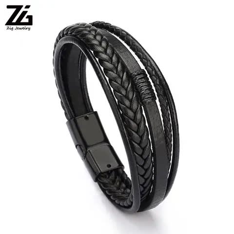 Men Leather Strap Bracelet