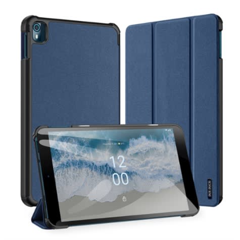 Smart Leather Flip Cover Shockproof For Nokia T10 - Blue