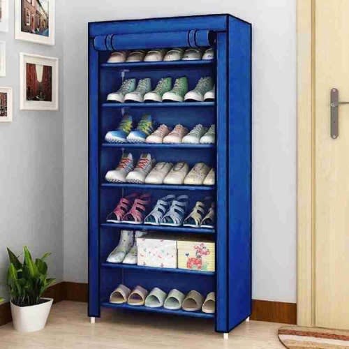 7 Layers Shoe Rack - Blue