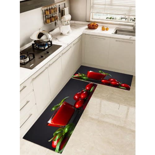 Kitchen Runner Mats - Set Of 2
