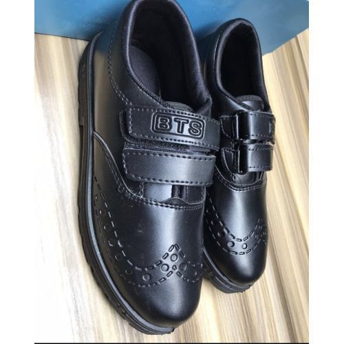 Back To School Children Shoes Black With Free Socks