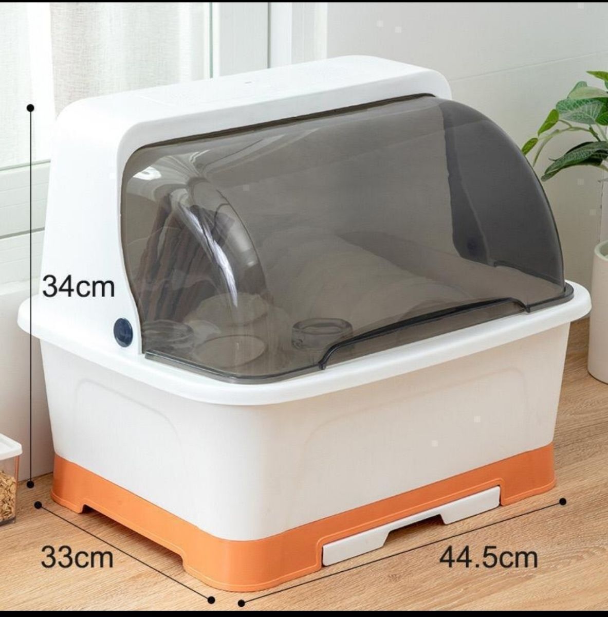 Plastic Dish   Rack With Cover