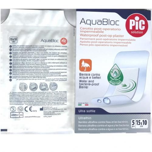 5 Pcs Aquabloc 15x10 Post Operative Waterproof Plaster