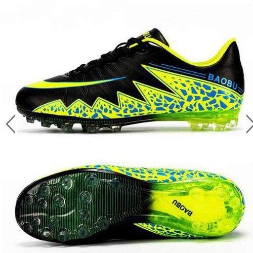 Unisex Adult Spike Sneaker Men's Training Football Shoes Breathable Soccer Boots Black/41