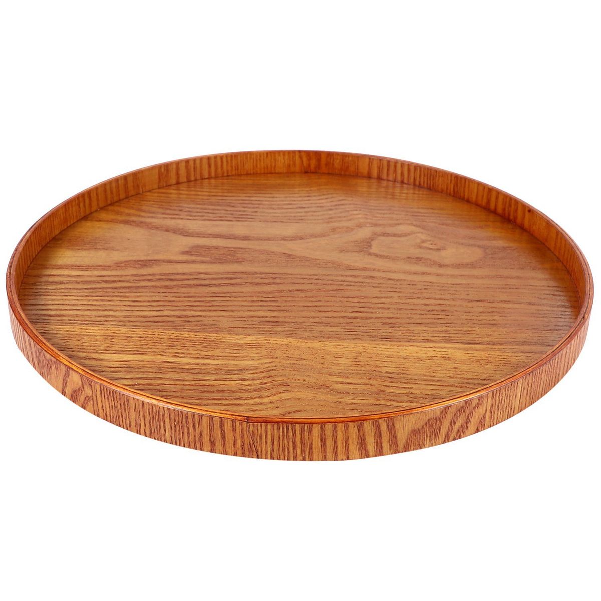 Round Natural Tray Hotel Food Dishes Wood Plate Restaurant