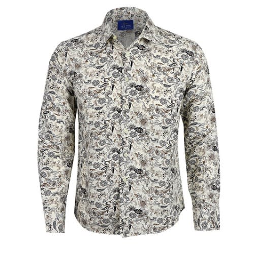 Men's Patterned Long Sleeve Shirt - H015