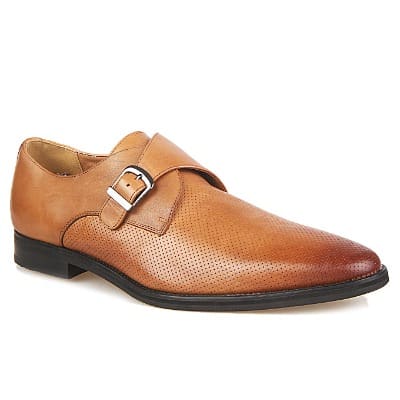 Men's Rowan Platinum Buckle Shoe - Brown